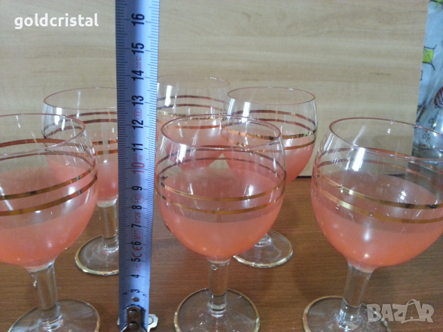 Ретро стъклени чаши , снимка 6 - Антикварни и старинни предмети - 44927768