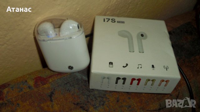 Безжични слушалки I7S TWS с Bluetooth и кутия за зареждане в Безжични  слушалки в гр. Шумен - ID36645727 — Bazar.bg