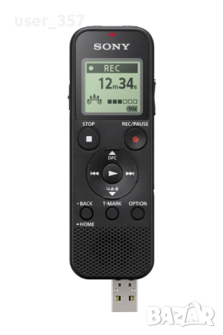 Цифров диктофон Sony ICD-PX370, разопакован, нов, с гаранция 24 месеца, снимка 2 - Други - 52814934