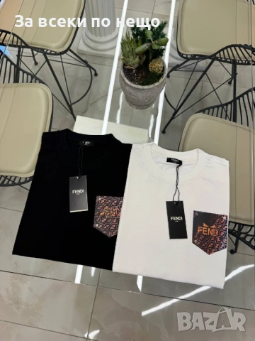 Fendi Мъжка Тениска👕Мъжка Блуза С Къс Ръкав Код Mens P.169, снимка 4 - Тениски - 53921229