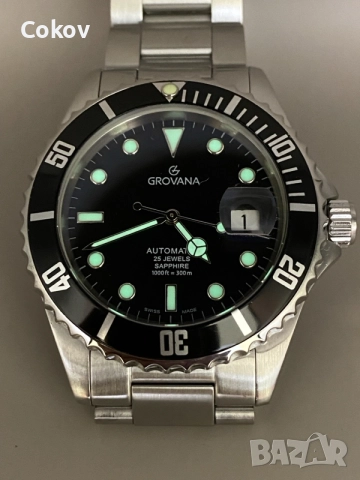 Grovana Coral Reef Diver 300m Swiss Made ETA 2824 25jewels, снимка 5 - Мъжки - 55903084