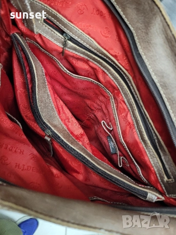 естествена кожа голяма чанта за рамо и през рамо, снимка 14 - Чанти - 51877890