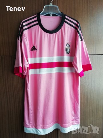 Juventus Adidas XL 2015/2016 розова тениска фланелка Ювентус Away , снимка 1 - Тениски - 42048668