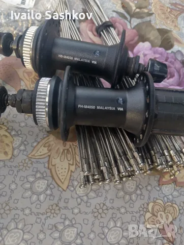 Главини Shimano HB -M4050 (пр.+задна), снимка 2 - Части за велосипеди - 56169391