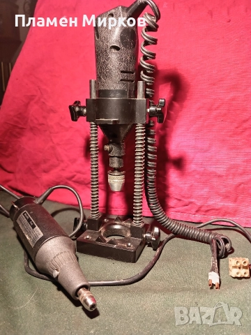 Две германски минидрелки и стойка, снимка 5 - Други инструменти - 52869620