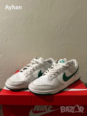 Оригинални Nike Dunk Low Retro White/Green – размер 42 (EU)