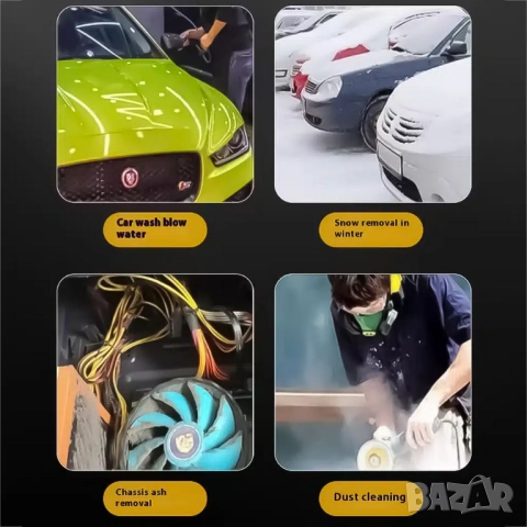 Безжичен турбовентилатор Violent Fan F019, 110 000 об/мин, 18V батерия с функция пауърбанк и фенер , снимка 2 - Други инструменти - 51703980