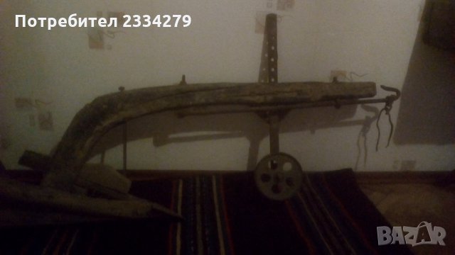 Дървено рало,изработено ръчно през миналото., снимка 10 - Антикварни и старинни предмети - 31811058