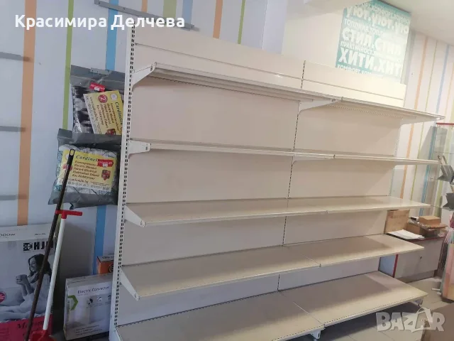 Усилени МЕТАЛНИ СТЕЛАЖИ и оборудване за магазин/склад - 16 модула, снимка 3 - Стелажи и щандове - 55939410