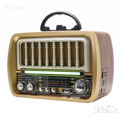 Стилно ретро многофункционално преносимо радио,TF карта/USB радио,аудио, снимка 3 - Друга електроника - 52851980