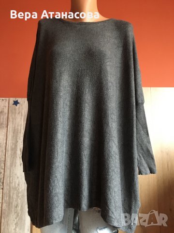 🎒💄❣️Свободна кройка пуловер от фино плетиво,хл/2хл/3 хл👉14 лв.❄️, снимка 4 - Блузи с дълъг ръкав и пуловери - 30738273