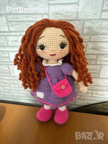 Плетени кукли от памучна прежда., снимка 2 - Кукли - 54338931