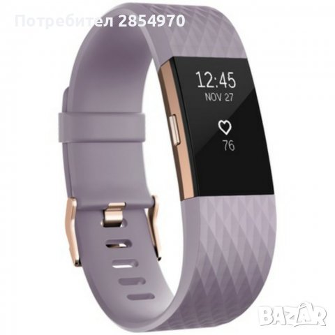 Fitbit Charge 2, Lavender Rose Gold Силиконова каишка Оригинал, снимка 2 - Смарт гривни - 39521263