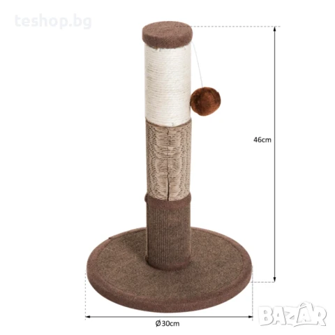 Драскалка за котки 30x30x46 см, снимка 4 - За котки - 51189227