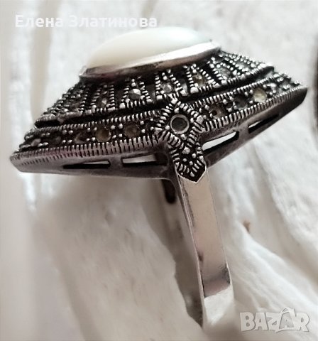 Сребърен пръстен , снимка 5 - Пръстени - 42379932