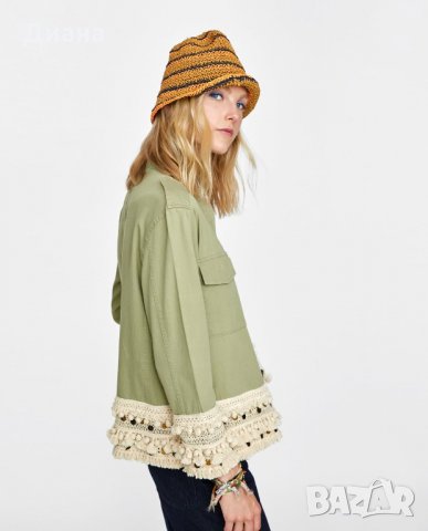 Парка Zara с ресни, снимка 2 - Якета - 31675263