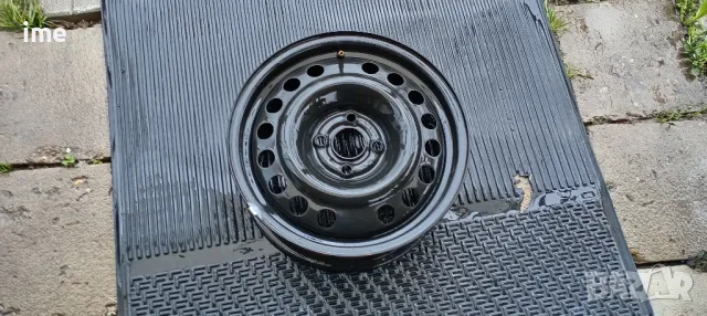 1бр. нова железна джанта 6J15 ET43. 4x100мм. Свалена от Opel Astra. Става и на Corsa, Meriva и др.