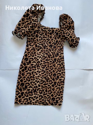 Леопардова рокля Zara, снимка 5 - Рокли - 38043103