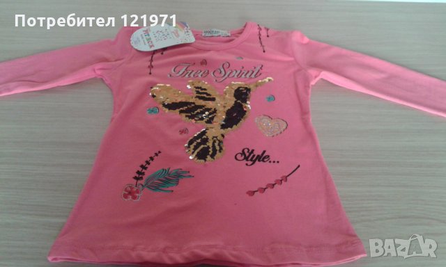 Детски блузи с обръщащи се пайети, снимка 3 - Детски Блузи и туники - 32121300