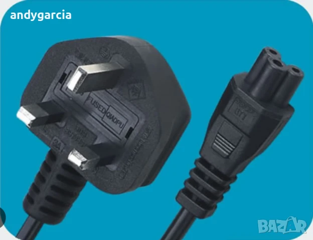  10бр. стандартен захранващ кабел английски стандарт, за монитор, компютър, принтер, тв и др., снимка 2 - Кабели и адаптери - 50796151