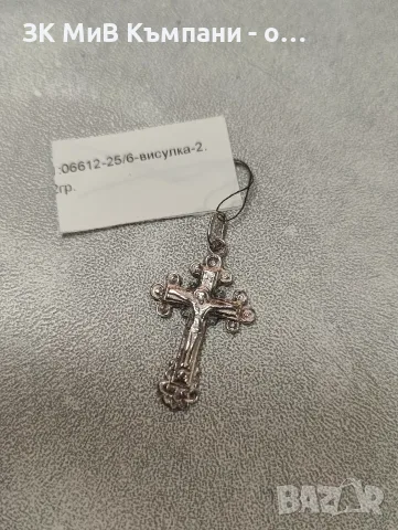 Сребърен кръст 2.20 гр., снимка 2 - Колиета, медальони, синджири - 55994755