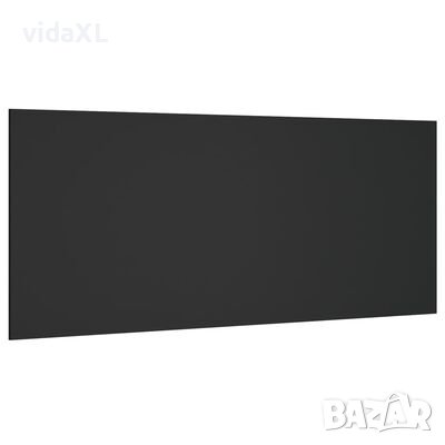vidaXL Горна табла за легло, черна, 200x1,5x80 см, инженерна дървесина（SKU:811044, снимка 1