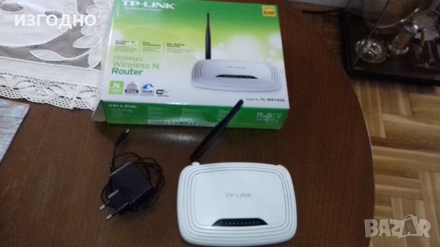 9€ ПОЧТИ НОВ*Безжичен рутер