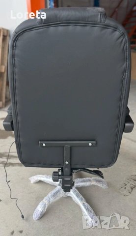 Ергономичен въртящ се офис стол с масаж и поставка за крака, снимка 11 - Столове - 53276141