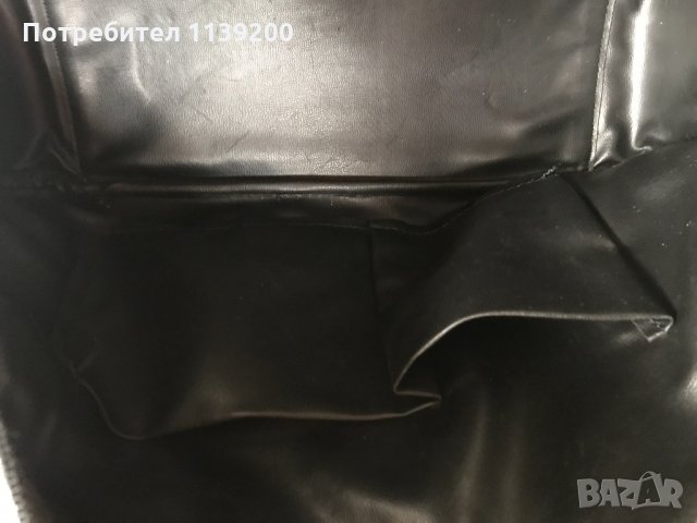 Дамска френска чанта Lancaster Paris полумесец черна естествена кожа, снимка 2 - Чанти - 30854877