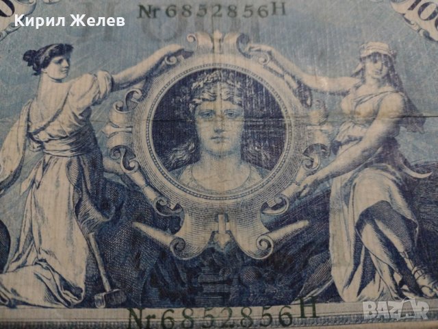 Райх банкнота - Германия - 100 марки / 1908 година- 17967, снимка 8 - Нумизматика и бонистика - 31015814