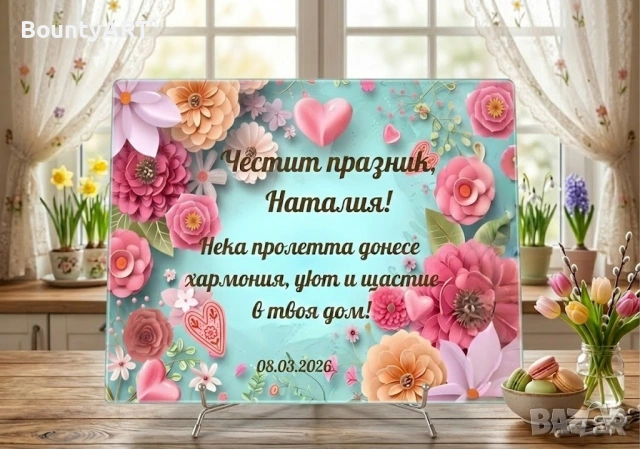 Персонализирани стъклени дъски за рязане. Подрък за дома, снимка 7 - Подаръци за рожден ден - 53520766