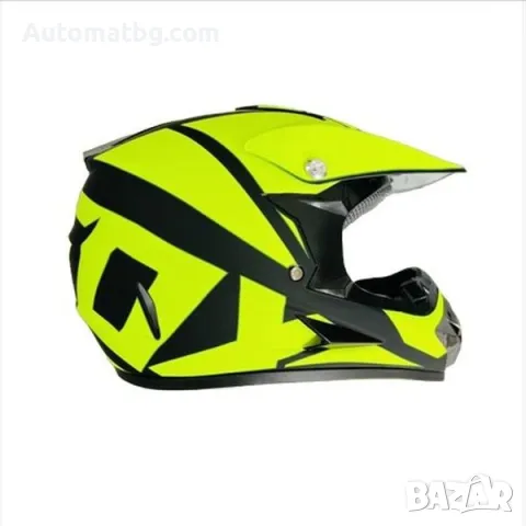 Детска каска за мотор, Кросова, 0111, S, M и L размер, Неон, снимка 5 - Аксесоари и консумативи - 49310187