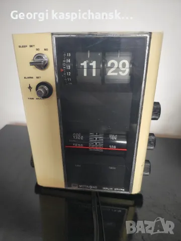 Hitachi KC-773E 1973 Radio Alarm Clock Vintage Retro Flip Clock