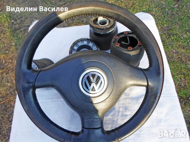 Victor,VW Golf 4/ нов кожен автомобилен волан/, снимка 15 - Аксесоари и консумативи - 33580241