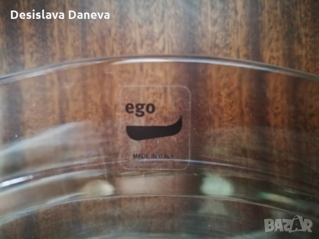 Стъклена фруктиера, интересна купа Ego Italy, снимка 2 - Чинии - 29865119