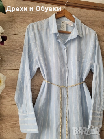 Дълга риза - рокля H&M , снимка 6 - Рокли - 54279910
