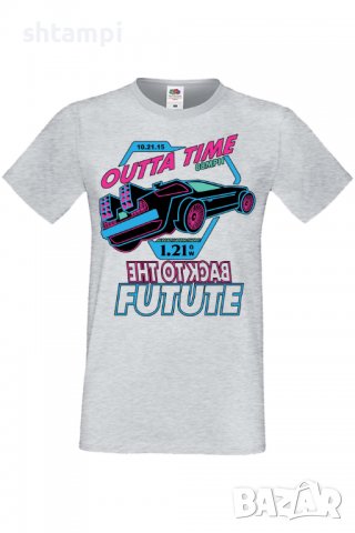 Мъжка тениска Back To The Future,Анимация,игра,Празник,Повод., снимка 6 - Тениски - 37939183