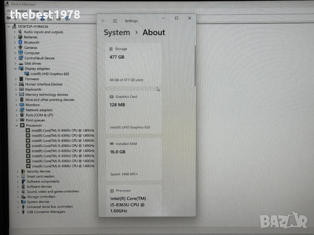15.6 Dell Latitude 5500`Core i5-8365U/16GB RAM/512GB SSD/FHD IPS/Бат 6ч, снимка 8 - Лаптопи за работа - 53144262