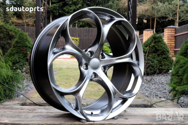 17" Джанти Алфа Стелвио 5X110 ALFA Romeo Stelvio GIULIETTA GIULIA 159, снимка 4 - Гуми и джанти - 32037326