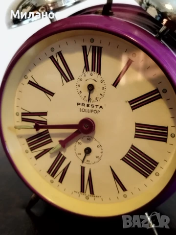 Стар механичен будилник, настолен часовник, снимка 3 - Антикварни и старинни предмети - 51109129