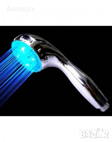 Светеща LED душ-слушалка в три цвята, снимка 5 - Други стоки за дома - 30066159