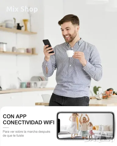 Нова Мини WiFi шпионска камера 4K HD, снимка 3 - Камери - 55748246