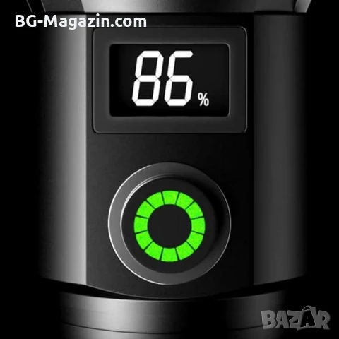 Мощен акумулаторен далекобоен лазерен прожектор LED фенер USB тактически водоустойчив лов риболов, снимка 7 - Къмпинг осветление - 51017230