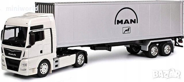 MAN TGX камион с ремарке - мащаб 1:32 на Welly моделът е нов в кутия