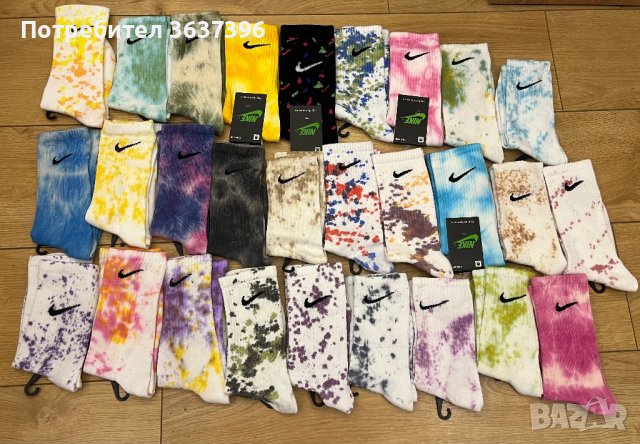 Шарени чорапи Nike 35-40, снимка 3 - Дамски чорапи - 44237036