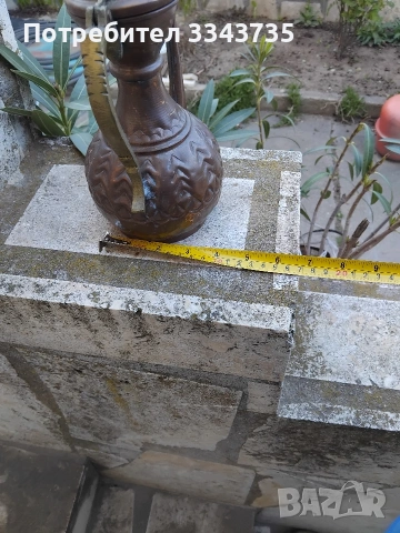 Античен меден ибрик., снимка 5 - Антикварни и старинни предмети - 54176395