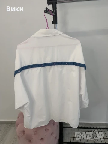 Дамска риза овърсайз наметка , снимка 3 - Ризи - 51036288