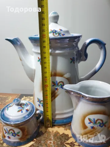 Старинен порцеланов лот със седефен отблясък  от началото на ХIX-ти век, снимка 5 - Сервизи - 48653869