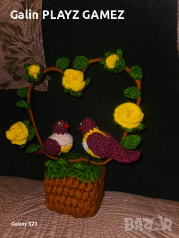 Продавам това сърчице със влюбени птиченца , снимка 1