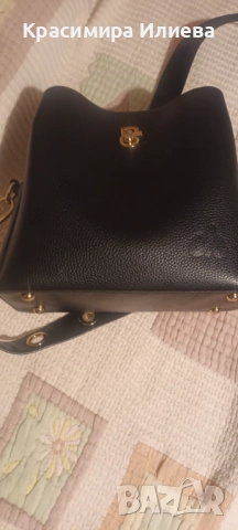 Черна малка чанта от естествена кожа на Ciel, снимка 2 - Чанти - 52748730
